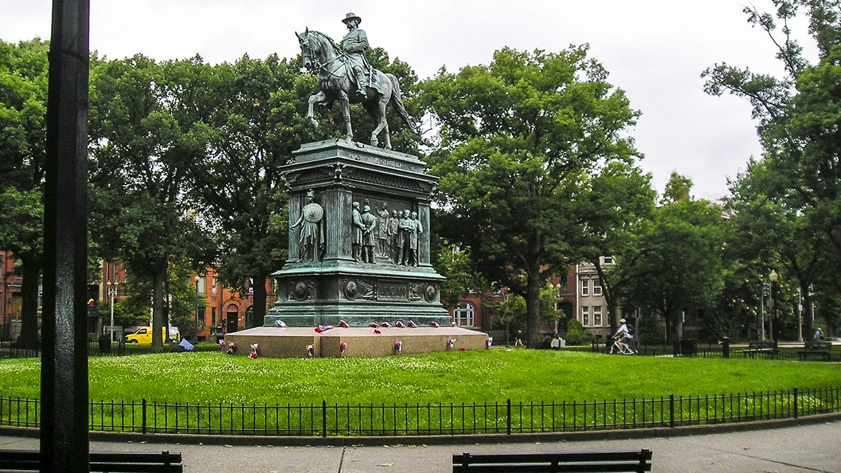 The John A. Logan equestrian memorial in Logan Circle, Washington, DC.