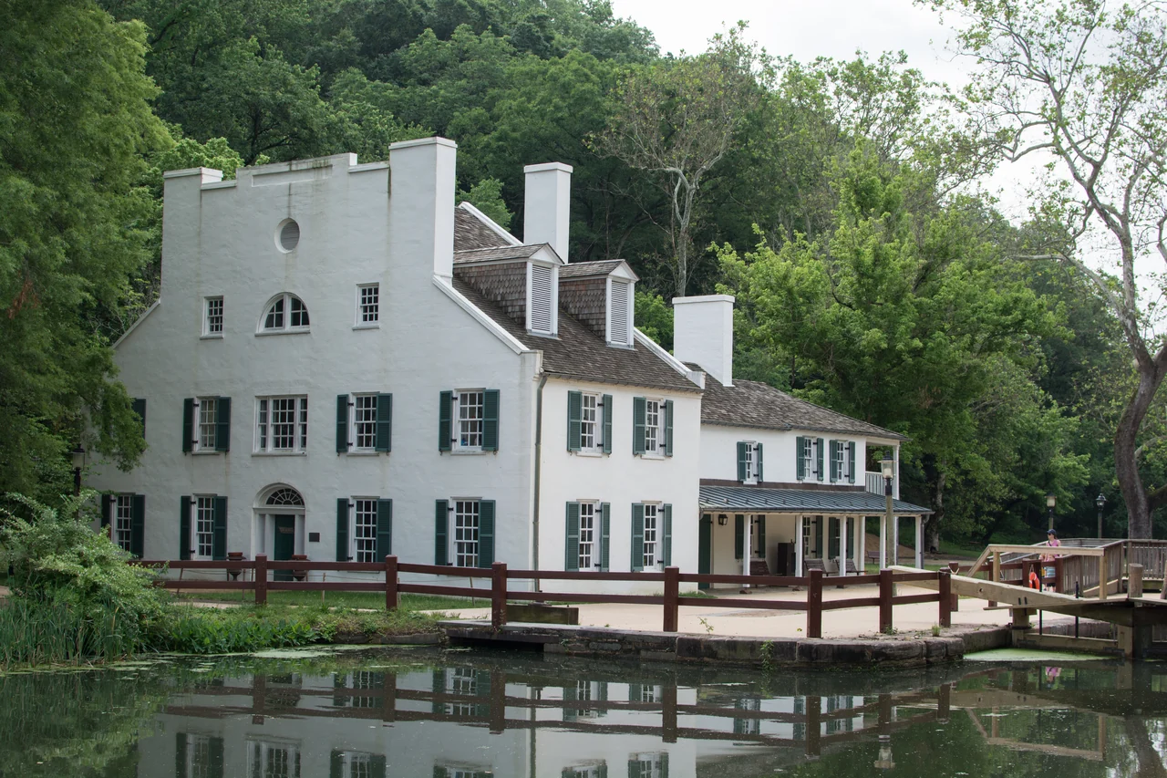 Great Falls Tavern on the Maryland side of the Potomac.